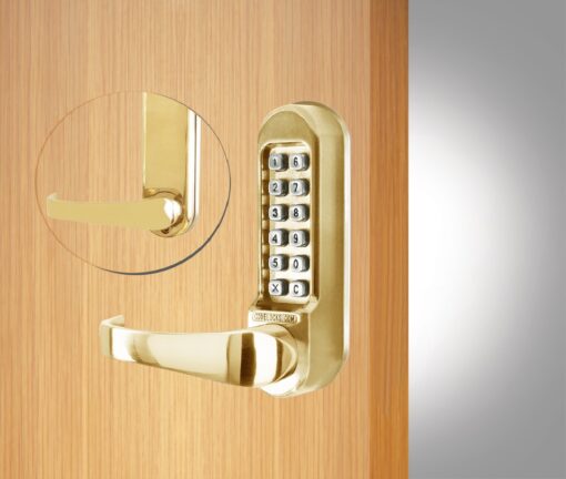 CODELOCKS 500 Mechanical Digital Locks 500 series Front & Back Plate Only PVD Polished Brass