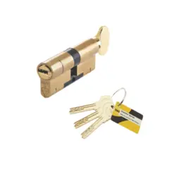 HS T/T Cyl TS007 1 STAR 40/40 Brass K/D 3 Keys