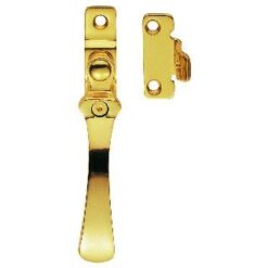 CARLISLE BRASS - V1005LCK-BP VICTORIAN CASEMENT FASTENER - WEDGE PATTERN LOCKABLE