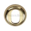 Heritage Brass Oval Key Escutcheon, Polished Brass