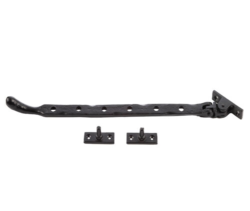 315x15x6mm Bulb end casement stay Black finish