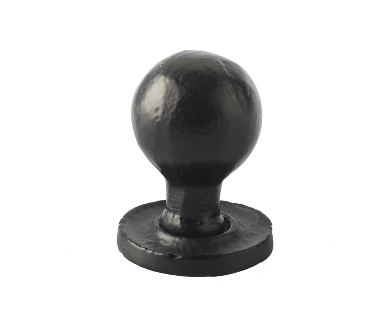 27x39mm Round cabinet knob Black finish