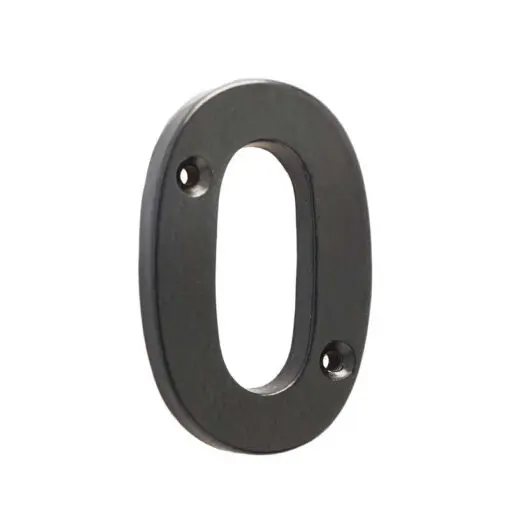 75mm Numeral 0 Beeswax finish