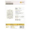Zoo Hardware VLHR243RS Grade 11 Lift Off Hinge Stainless Steel - Radius - Grade 201 - 102 x 76 x 3mm - Right Hand Satin Stainless