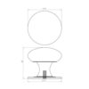 Frelan 42mm SB Cupboard knob JV47DSB