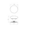 Frelan 50mm PN Cupboard knob JV47EPN Polished Nickel