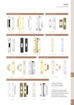 Zoo Hardware ZLAP12R-PCW Spare Radius Acc Pk for UK Upright Latch - Contains Forend, Strike & Screws - Powder Coated White