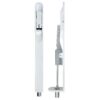 Zoo Hardware ZAS03RPCW Door Handle Action Flush Bolt - Radius 20 x 200mm - Powder Coated Matt White