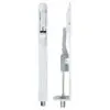 Zoo Hardware ZAS03RPCW Door Handle Action Flush Bolt - Radius 20 x 200mm - Powder Coated Matt White