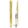 Zoo Hardware ZAS03RPVDSB Door Handle Action Flush Bolt Favo Satin Brass- Radius 20 x 200mm