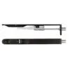 Zoo Hardware ZAS03R-PVDGH Door Handle Action Flush Bolt - Radius 20 x 200mm PVD Graphite Black