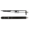 Zoo Hardware ZAS03R-PCB Door Handle Action Flush Bolt - Radius 20 x 200mm Powder Coated Matt Black