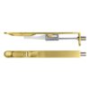 Zoo Hardware ZAS03R-PVDSB Door Handle Action Flush Bolt - Radius 20 x 200mm - PVD Satin Brass