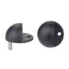 Zoo Hardware ZAS06B-PCB Door Stop Floor Mounted - Oval - Powder Coated Matt Black