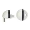 Zoo Hardware ZAS06B-PCW Door Stop Floor Mounted - Oval - Powder Coated Matt White