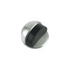 Zoo Hardware ZAS06-PCW Door Stop - Floor Mounted Oval - 45mm dia - White finish