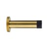 Zoo Hardware ZAS07-PVDSB Door Stop - Cylinder - 70mm Projection With Rose - PVD Satin Brass