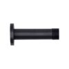 Zoo Hardware ZAS07-PCB Door Stop - Cylinder - 70mm Projection With Rose - Powder Coated Matt Black