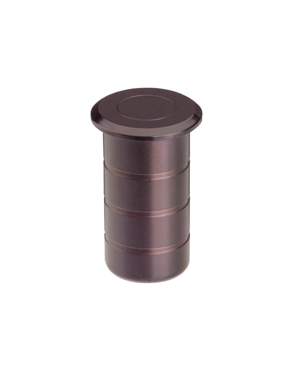 Zoo Hardware ZAS14-ETB Dust socket for flush bolt-concrete 20x38mm- Dark Bronze Finish