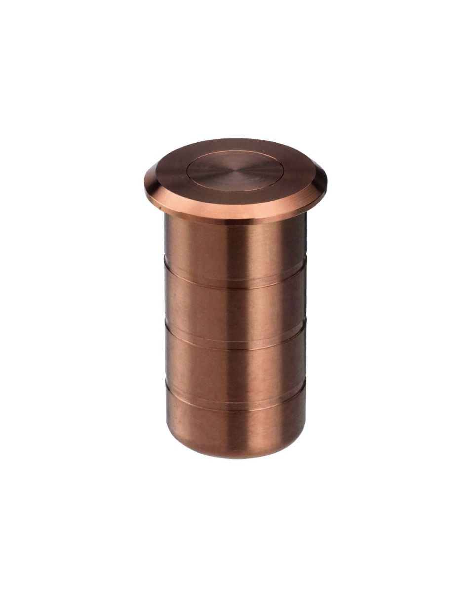 Zoo Hardware ZAS14-PVDBZ Dust socket for flush bolt-concrete 20x38mm - Satin Bronze Finish