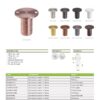 Zoo Hardware ZAS14A-PVDGH Dust socket for flush bolt-to Suit Wood - Graphite Finish
