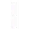 Zoo Hardware ZAS32RC-PCW Finger Plate - Blank (Rounded Corner) 75mm x 475mm - Powder Coated Matt White