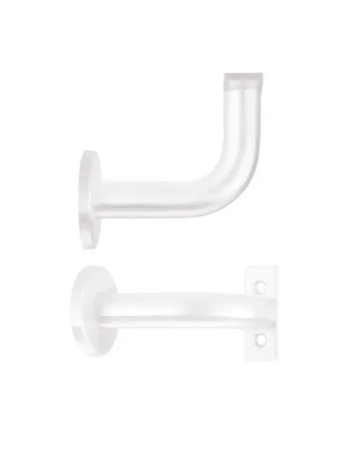 Zoo Hardware ZAS45-PCW Handrail Bracket - Powder Coated Matt White