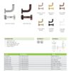 Zoo Hardware ZAS45-PVDSB Handrail Bracket - PVD Satin Brass
