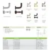Zoo Hardware ZAS45-PVDSB Handrail Bracket - PVD Satin Brass