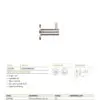 Zoo Hardware ZAS75-FSB Wall Mounted Coat Hook With Rose