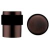 Zoo Hardware ZAS85-ETB Door Stop Floor Mounted - Round Collar - Flat Top - PVD Etna Bronze