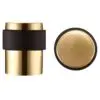 Zoo Hardware ZAS85-FSB Door Stop Floor Mounted - Round Collar - Flat Top - Favo Satin Brass