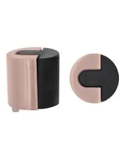Zoo Hardware ZAS86-TRG Door Stop Floor Mounted - Round - Tuscan Rose Gold