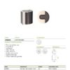 Zoo Hardware ZAS86-TRG Door Stop Floor Mounted - Round - Tuscan Rose Gold