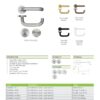 Zoo Hardware ZCS030LL-PVDSB 19mm Lift to Lock Tubular Return to Door Door Handle set -Push On Rose - Grade 304 - PVDSB Pvd Satin Brass