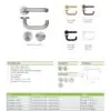Zoo Hardware ZCS030LL-PVDSB 19mm Lift to Lock Tubular Return to Door Door Handle set -Push On Rose - Grade 304 - PVDSB Pvd Satin Brass
