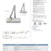 Zoo Hardware Size 2-4 Template Selectable Closer - Satin Nickel Finish - Complete with Semi Radius Cover & Flat Arm ZDC0024S-SN