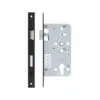 Zoo Hardware Mortice Escape Sashlock - 72mm Centres, 60mm Backset - Square Forend, Powder Coated Black ZDL7260ESC-S-PCB