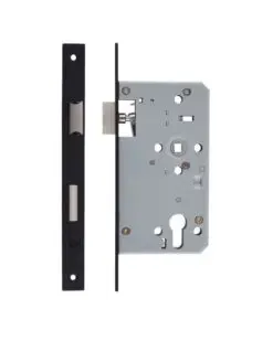Zoo Hardware ZDL7260ESC-PCB DIN Escape Sashlock- 72mm c/c 1 Pc Forend Square Powder Coated Black