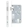 Zoo Hardware Mortice Escape Sashlock - 72mm Centres, 60mm Backset - Radius Forend, Powder Coated White ZDL7260ESC-R-PCW