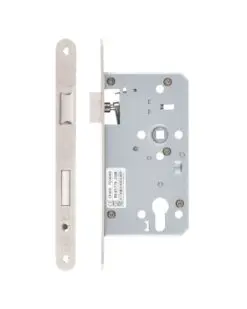Zoo Hardware Mortice Escape Sashlock - 72mm Centres, 60mm Backset - Radius Forend, Satin Stainless Steel ZDL7260ESC-R-SSS