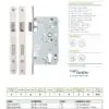 Zoo Hardware Mortice Escape Sashlock - 72mm Centres, 60mm Backset - Square Forend, Satin Stainless Steel ZDL7260ESC-S-SSS
