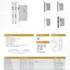 Zoo Hardware ZDL7260LL-PCW DIN lift To Lock - 72mm c/c 1 Pc Forend Square Powder Coated White