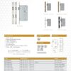 Zoo Hardware ZDL7260LL-PCW DIN lift To Lock - 72mm c/c 1 Pc Forend Square Powder Coated White