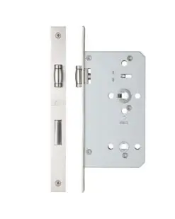 Zoo Hardware Lift To lock Kit Complete with Door Handle Set and Din Lock 60mm ZCS030LLSS-ZDL7260LLSS