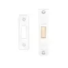 Zoo Hardware FB1 London Fire Brigade Lock Square Forend and Strike, c/w Escutcheons CE/UKCA/CERTIFIRE Satin Stainless Steel