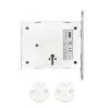 Zoo Hardware FB1 London Fire Brigade Lock Square Forend and Strike, c/w Escutcheons CE/UKCA/CERTIFIRE Satin Stainless Steel