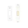 Zoo Hardware FB2 London Fire Brigade Lock Square Forend and Strike, c/w Escutcheons CE/UKCA/CERTIFIRE Satin Stainless Steel