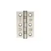 Zoo Hardware Door Hinges Stainless Steel Ball Bearing Grade 7 Certifire UKCA/CE 76mm Polished Stainless Steel
