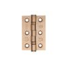 Zoo Hardware Door Hinges Stainless Steel Ball Bearing Grade 7 Certifire UKCA/CE 76mm Tuscan Rose Gold